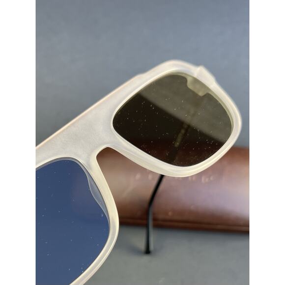Thierry Lasry 57 19 140 Aviator Square Unisex White Sunglasses